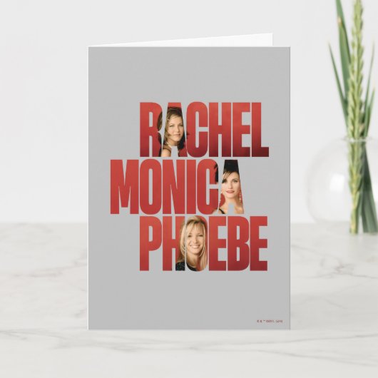 FRIENDS™ | Rachel, Monica & Phoebe Kaart (Voorkant)