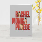 FRIENDS™ | Rachel, Monica & Phoebe Kaart (Gele Bloem)