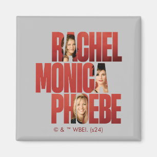 FRIENDS™ Rachel, Monica & Phoebe Magneet