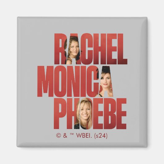FRIENDS™ | Rachel, Monica & Phoebe Magneet (Voorkant)