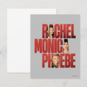 FRIENDS™ | Rachel, Monica & Phoebe Notitiekaartje (Voorkant / Achterkant)