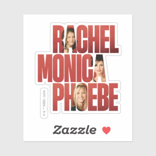 FRIENDS™ | Rachel, Monica & Phoebe Sticker (Vel)