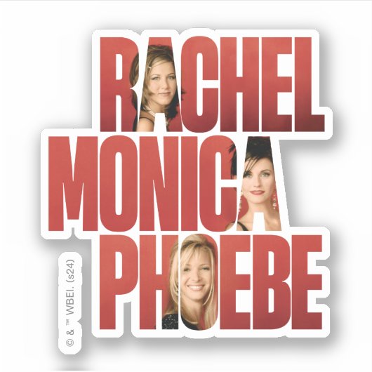 FRIENDS™ | Rachel, Monica & Phoebe Sticker (Voorkant)