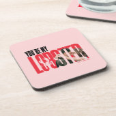 FRIENDS™ | Rachel & Ross - Jij bent mijn kreeft Bier Onderzetter (Linkerzijde)