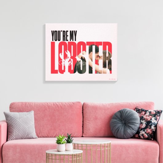 FRIENDS™ | Rachel & Ross - Jij bent mijn kreeft Canvas Afdruk (Insitu (Woonkamer))
