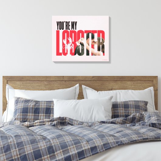 FRIENDS™ | Rachel & Ross - Jij bent mijn kreeft Canvas Afdruk (Insitu (Slaapkamer))