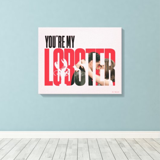 FRIENDS™ | Rachel & Ross - Jij bent mijn kreeft Canvas Afdruk (Insitu (Houten vloer))