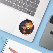 Friends Reunited Sticker (Laptop met iPhone)
