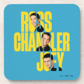 FRIENDS™ | Ross, Chandler en Joey Bier Onderzetter (Voorkant)