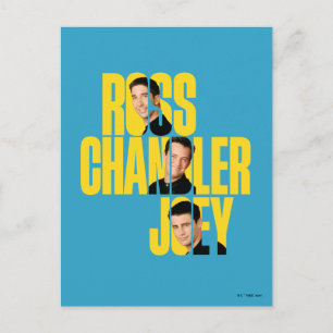 FRIENDS™   Ross, Chandler en Joey Briefkaart