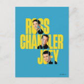 FRIENDS™ | Ross, Chandler en Joey Briefkaart (Voorkant)