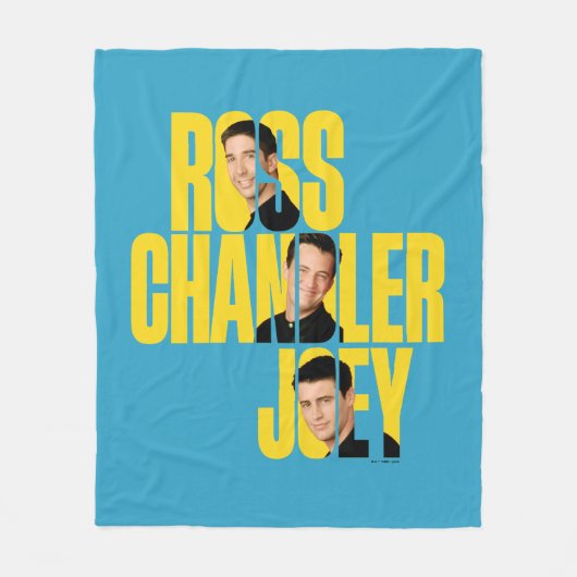 FRIENDS™ | Ross, Chandler en Joey Fleece Deken (Voorkant)