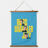 FRIENDS™ | Ross, Chandler en Joey Hangend Wandkleed (Voorkant)