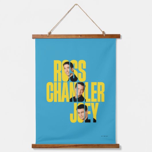 FRIENDS™ | Ross, Chandler en Joey Hangend Wandkleed (Voorkant)
