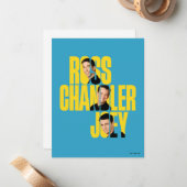 FRIENDS™ | Ross, Chandler en Joey Notitiekaartje (Voorkant / Achterkant in situ)