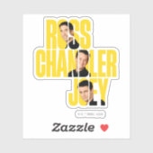 FRIENDS™ | Ross, Chandler en Joey Sticker (Vel)