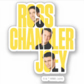 FRIENDS™ | Ross, Chandler en Joey Sticker (Voorkant)