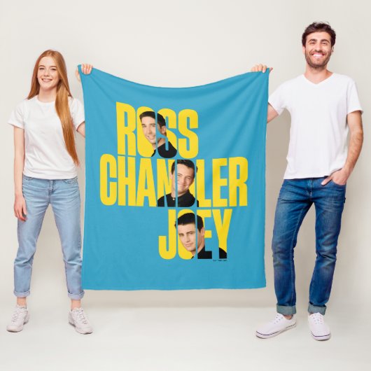FRIENDS™ | Ross, Chandler & Joey Fleece Deken (In situ)