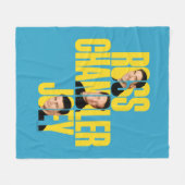 FRIENDS™ | Ross, Chandler & Joey Fleece Deken (Voorkant (Horizontaal))
