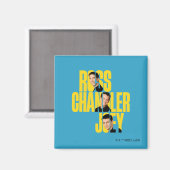 FRIENDS™ | Ross, Chandler & Joey Magneet (Voorkant / Achterkant)