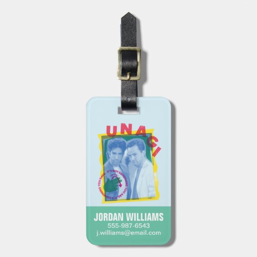 FRIENDS™ | Ross & Chandler - Unagi Bagagelabel (Voorkant verticaal)