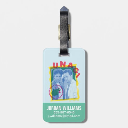 FRIENDS™ | Ross & Chandler - Unagi Bagagelabel (Achterkant verticaal)