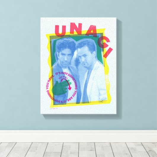 FRIENDS™ | Ross & Chandler - Unagi Canvas Afdruk (Insitu (Houten vloer))