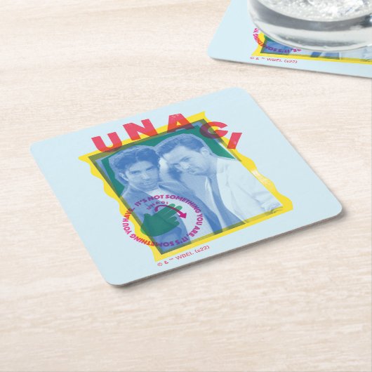 FRIENDS™ | Ross & Chandler - Unagi Kartonnen Onderzetters (Schuin)