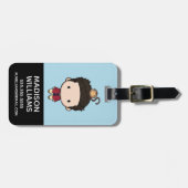 FRIENDS™ | Ross Chibi Bagagelabel (Voorkant horizontaal)