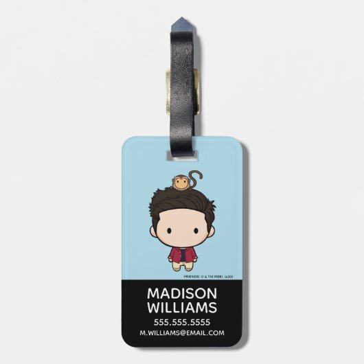 FRIENDS™ | Ross Chibi Bagagelabel (Achterkant verticaal)