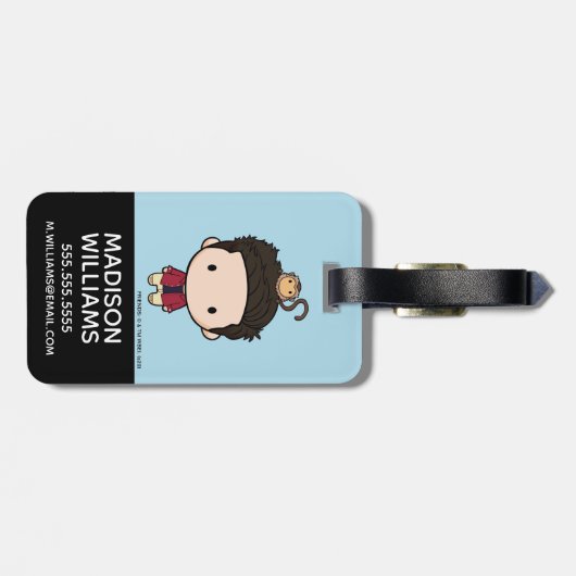 FRIENDS™ | Ross Chibi Bagagelabel (Achterkant horizontaal)
