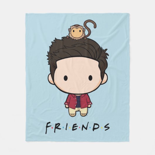 FRIENDS™ | Ross Chibi Fleece Deken (Voorkant)