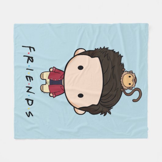 FRIENDS™ | Ross Chibi Fleece Deken (Voorkant (Horizontaal))