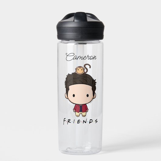 FRIENDS™ | Ross Chibi | Jouw namen toevoegen Waterfles (Voorkant)