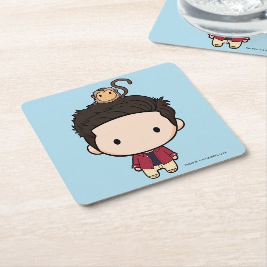 FRIENDS™ | Ross Chibi Kartonnen Onderzetters (Schuin)