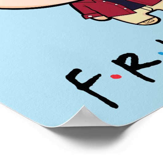 FRIENDS™ | Ross Chibi Poster (Hoek)