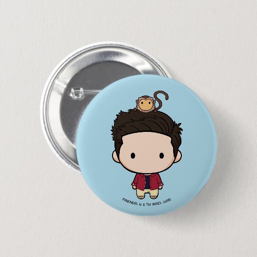 FRIENDS™ | Ross Chibi Ronde Button 5,7 Cm (Voorkant /achterkant)