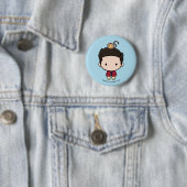 FRIENDS™ | Ross Chibi Ronde Button 5,7 Cm (In situ)