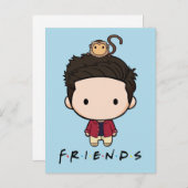 FRIENDS™ | Ross Chibi Uitnodiging Briefkaart (Voorkant / Achterkant)