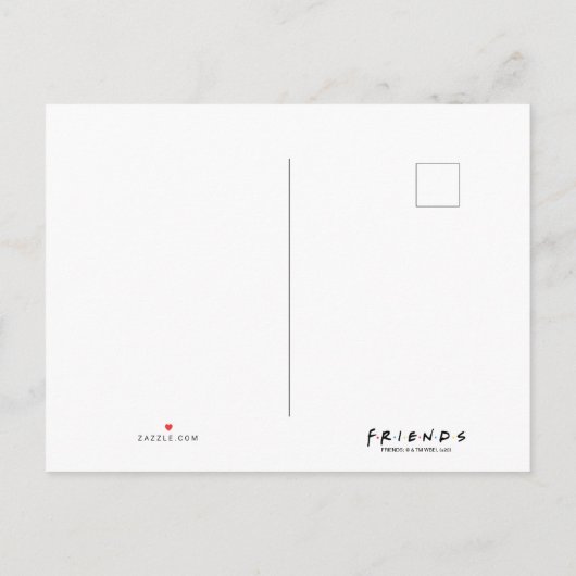 FRIENDS™ | Ross Chibi Uitnodiging Briefkaart (Achterkant)