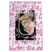 FRIENDS™ | Ross en Rachel Doodled Hearts Medium Cadeauzakje (Achterkant)