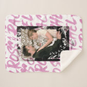 FRIENDS™ | Ross en Rachel Doodled Hearts Sherpa Deken (Voorkant (horizontaal))