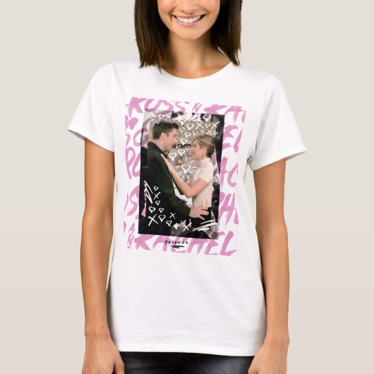 FRIENDS™ | Ross en Rachel Doodled Hearts T-shirt (Voorkant)
