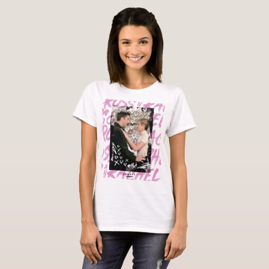 FRIENDS™ | Ross en Rachel Doodled Hearts T-shirt (Voorkant volledig)