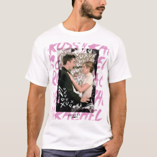 FRIENDS™   Ross en Rachel Doodled Hearts T-shirt