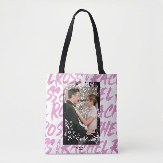 FRIENDS™ | Ross en Rachel Doodled Hearts Tote Bag (Voorkant)
