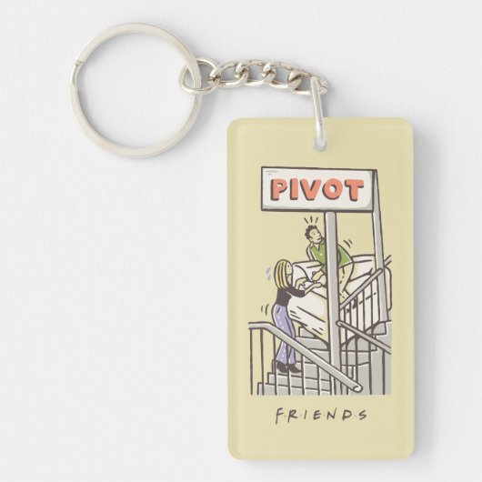 FRIENDS™ | Ross en Rachel DRAAI! Sleutelhanger (Voorkant)