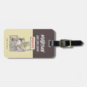 FRIENDS™ | Ross en Rachel PIVOT Bagagelabel (Voorkant horizontaal)