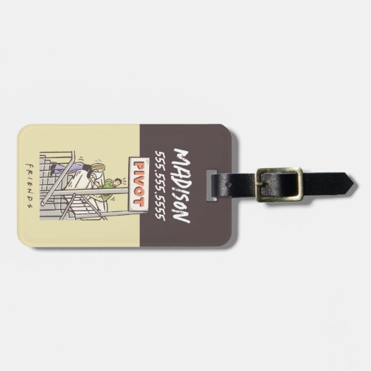 FRIENDS™ | Ross en Rachel PIVOT Bagagelabel (Voorkant horizontaal)