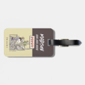 FRIENDS™ | Ross en Rachel PIVOT Bagagelabel (Achterkant horizontaal)